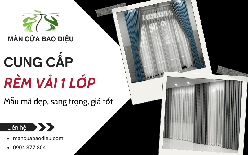 Rèm vải 1 lớp