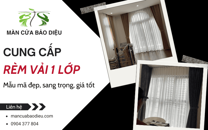 Rèm vải 1 lớp