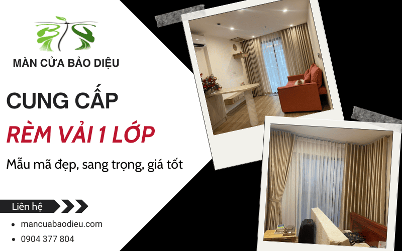 Rèm vải 1 lớp