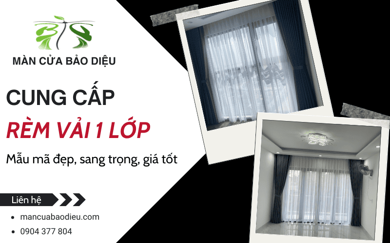 Rèm vải 1 lớp